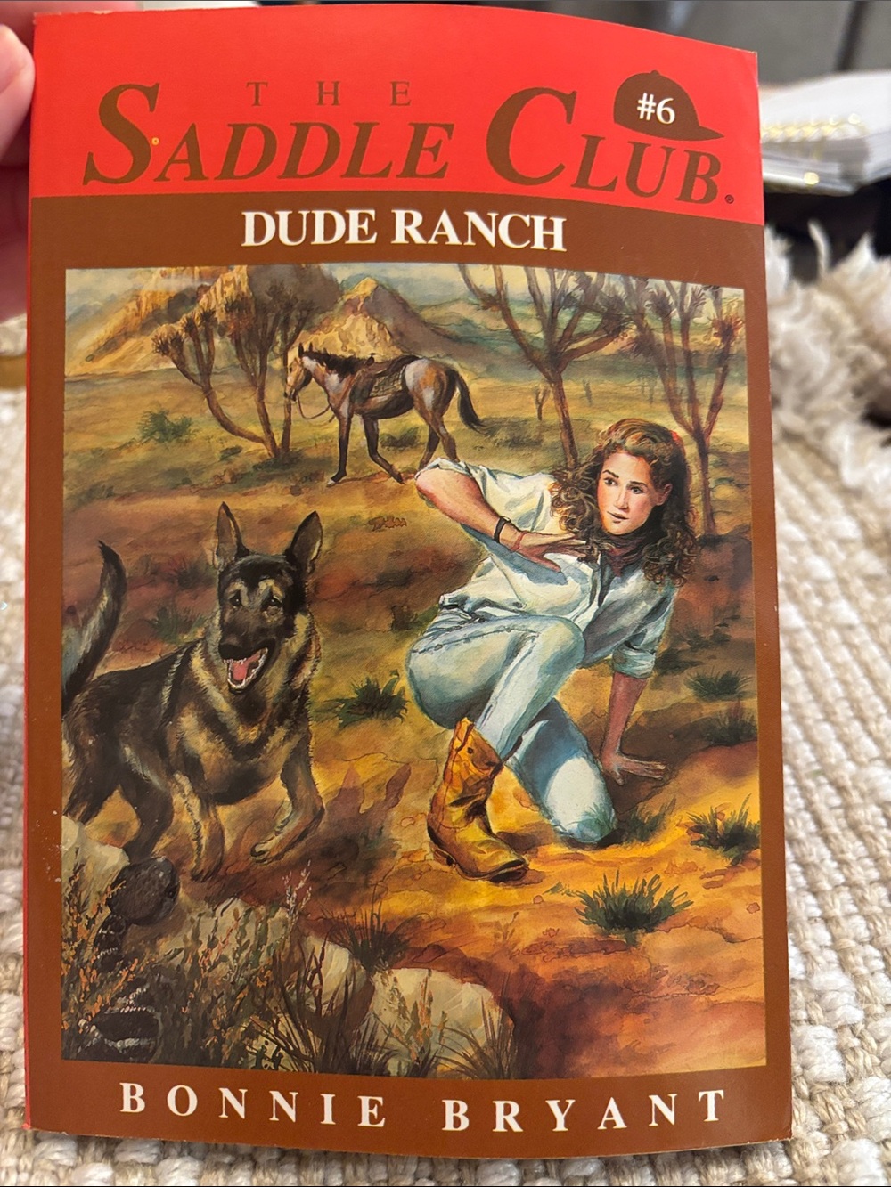 The Saddle Club: Dude Ranch by Bonnie Bryant - Red Cover